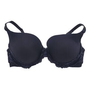 Lily of France Underwire‎ Sensational Lace Black Push-Up Size 38C